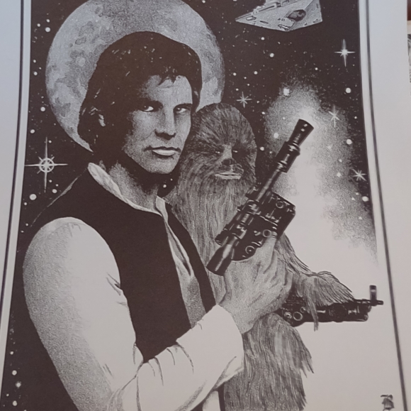 Vintage comic artwork Star wars Clifford Wm Bird Fantasy artwork signed # - Picture 8 of 8